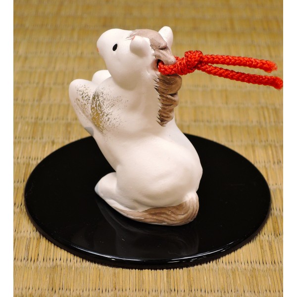 マンモス牙彫り　置物　福禄寿 土鈴 マンモス牙彫り 置物 福禄寿 土鈴 象々の郷土玩具