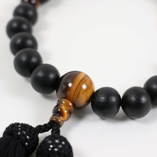 男性用念珠】黒檀 3点石 | あすか六字堂 | 京ものさんぽ