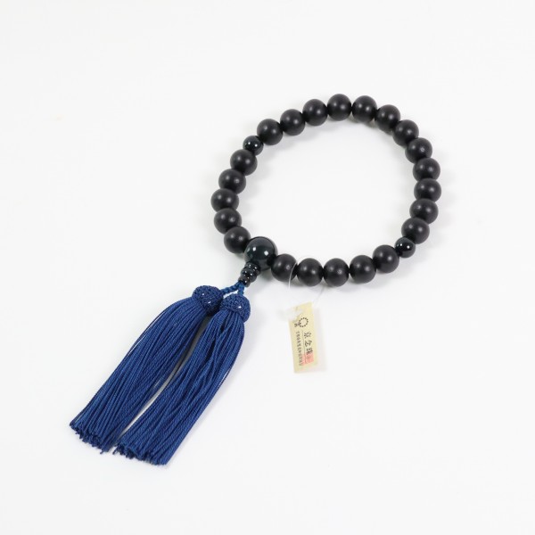 男性用念珠】黒檀 3点石 | あすか六字堂 | 京ものさんぽ