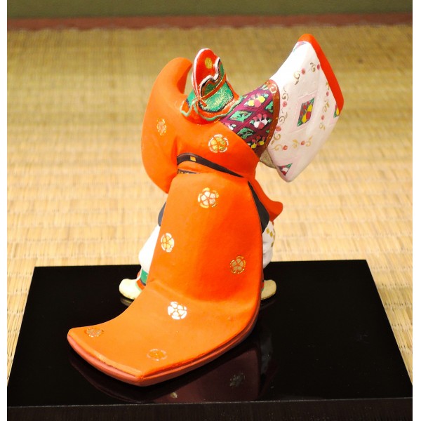 清朝期　紅穂 紅鞍 彫刻文様　清供雅玩　鉄製 陶人形 雅楽 舞楽 萬歳楽 | 小刀屋忠兵衛 | 京ものさんぽ