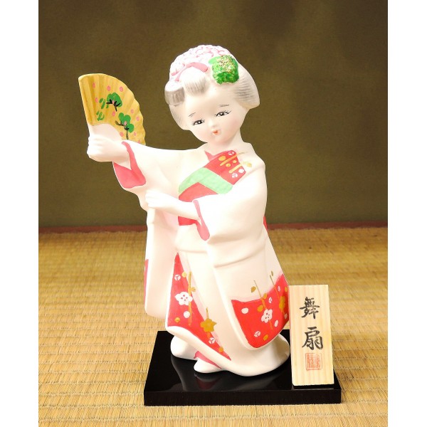 陶人形 舞扇 京舞妓 | 小刀屋忠兵衛 | 京ものさんぽ