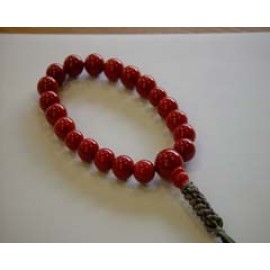 赤珊瑚　数珠　念珠　(7703)